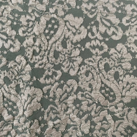 VINTAGE Turquoise Silver Textured Cropped Tee (petite) - Picture 4 of 7